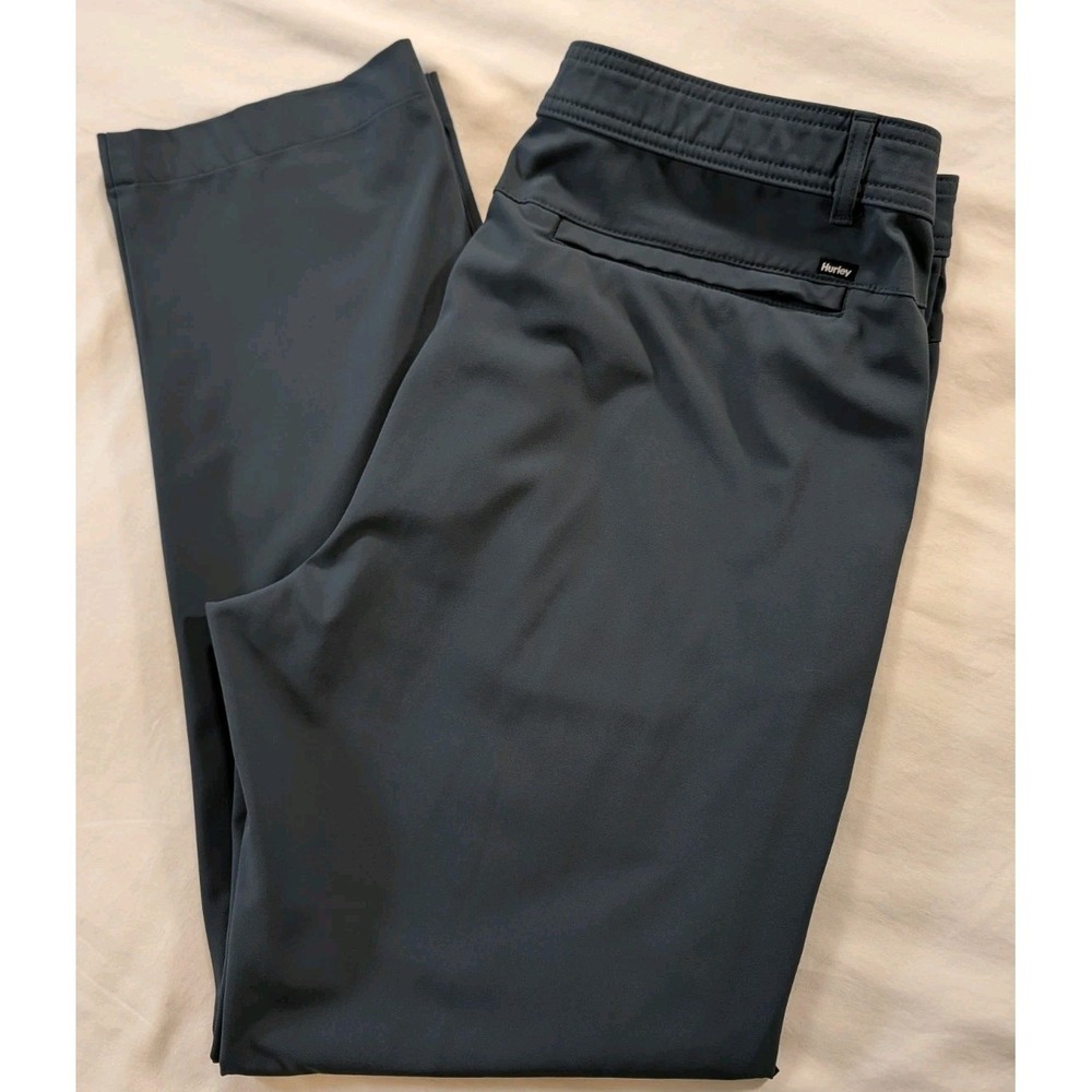 Hurley Men's Performance Pants 36x32 Charcoal Gray Stretch Golf Commuter Casual